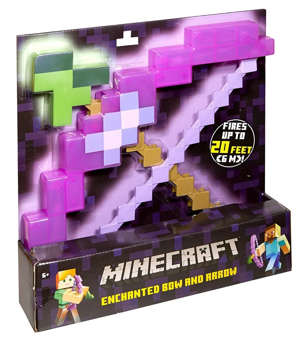 Новые игрушки Minecraft Пена лук подарок оружие Модель Brinquedos для детей подарки Дети