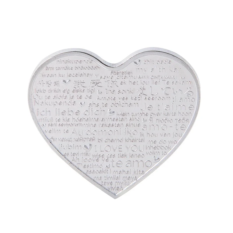Сердце Роза День Святого Валентина памятная монета I Love You эмуляция День Святого Валентина игра валюта