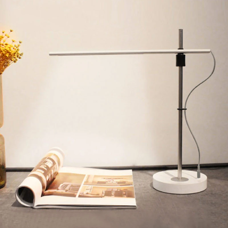 Ультратонкие Стиль настольные лампы светодиодный 3 Режим затемнения сенсорный