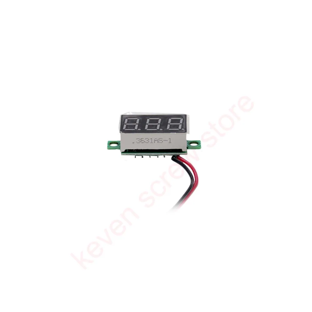 DIY цифровой светодиодный мини дисплей модуль 0,3" DC 2,7 V-32 V Вольтметр Напряжение тестер измерительный прибор с панелью для мотоциклов и автомобилей