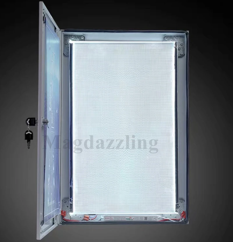 2 шт. наружная алюминиевая рамка LED освещенное меню световая коробка 400mmx600мм