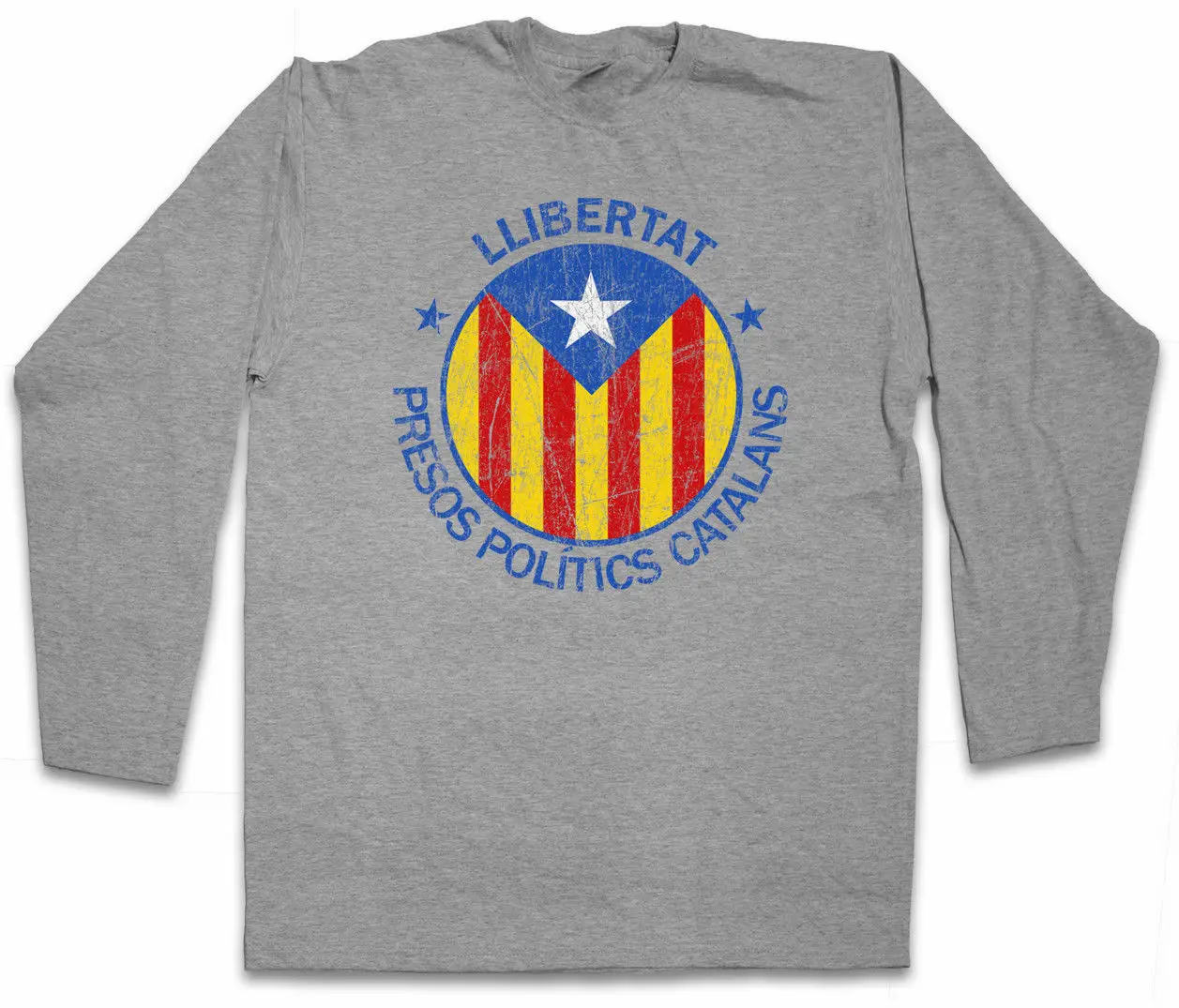 LLIBERTAT CATALONIA Мужская футболка с длинным рукавом Freedom for Free Independence - купить по