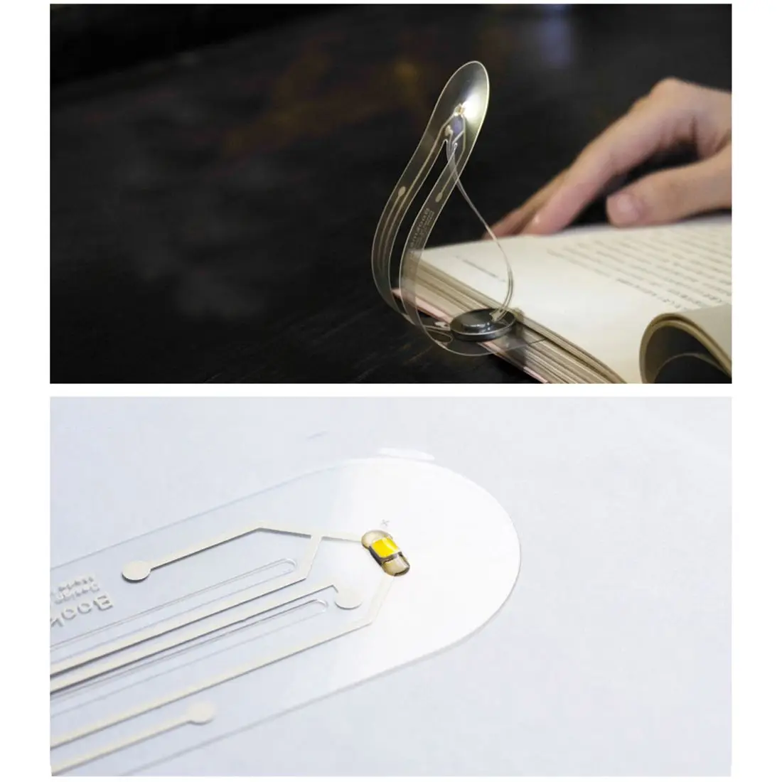 

Creative Mini Portable Bookmark Lights Ultra-thin LED Nightlight Bending Folding Portable Books Eye Reading Light