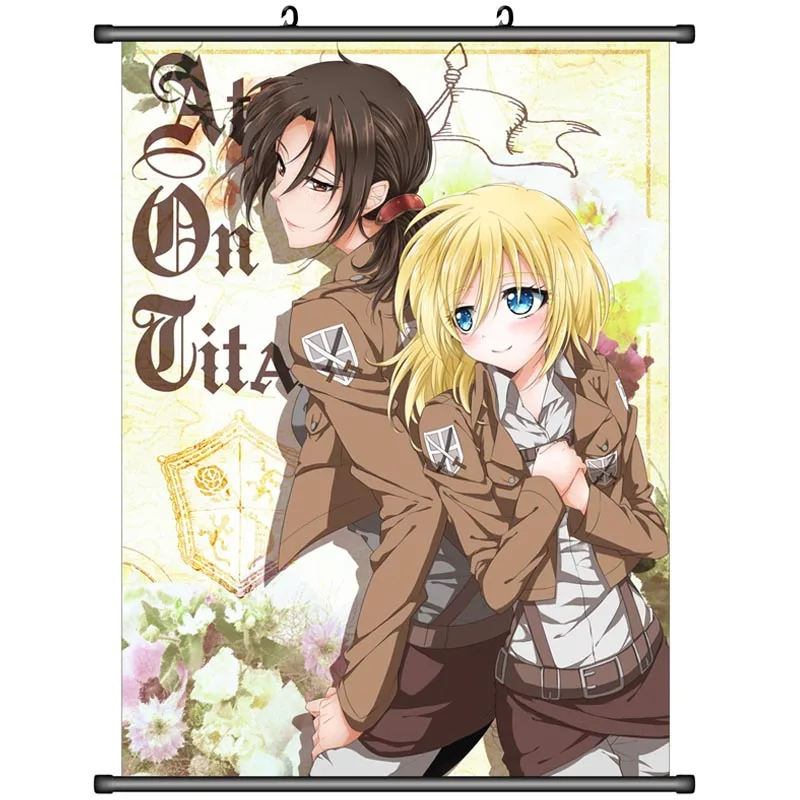 

Аниме декоративная картина атака на Титанов Shingeki no Kyojin Eren Armin arlin Arlart & AnnieLeonheart домашний декор настенная прокрутка постер