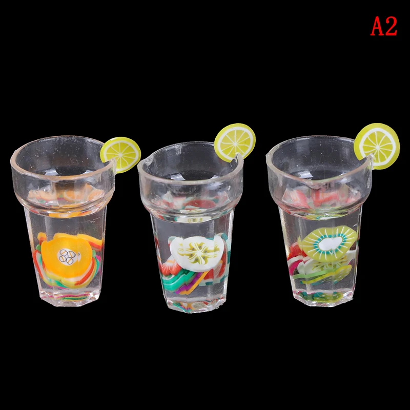 Мини игрушки из смолы 1/12 Миниатюрная игрушка для еды фруктовая бутылка модель