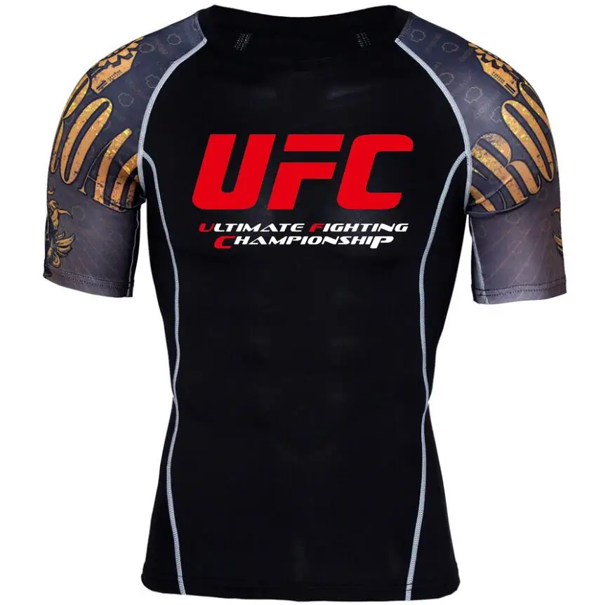 ММА mannen футболки Ultimate Fighting Championship Ufc Для мужчин компрессионка рубашка