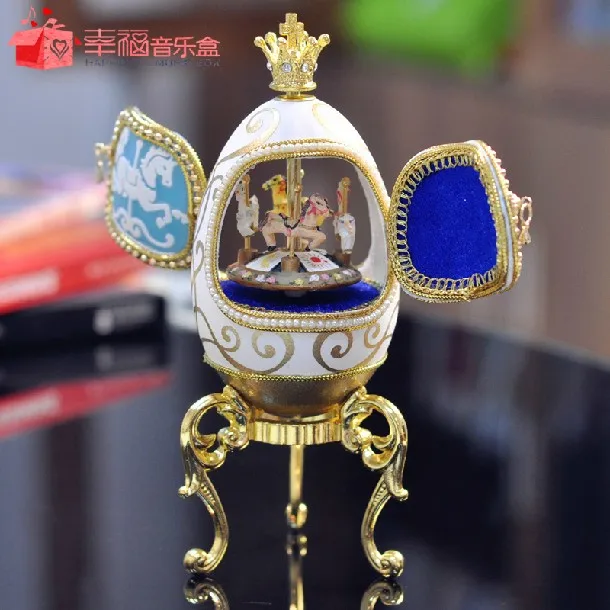 Королевский яйцо карусель музыкальная шкатулка на день рождения и свадьбу