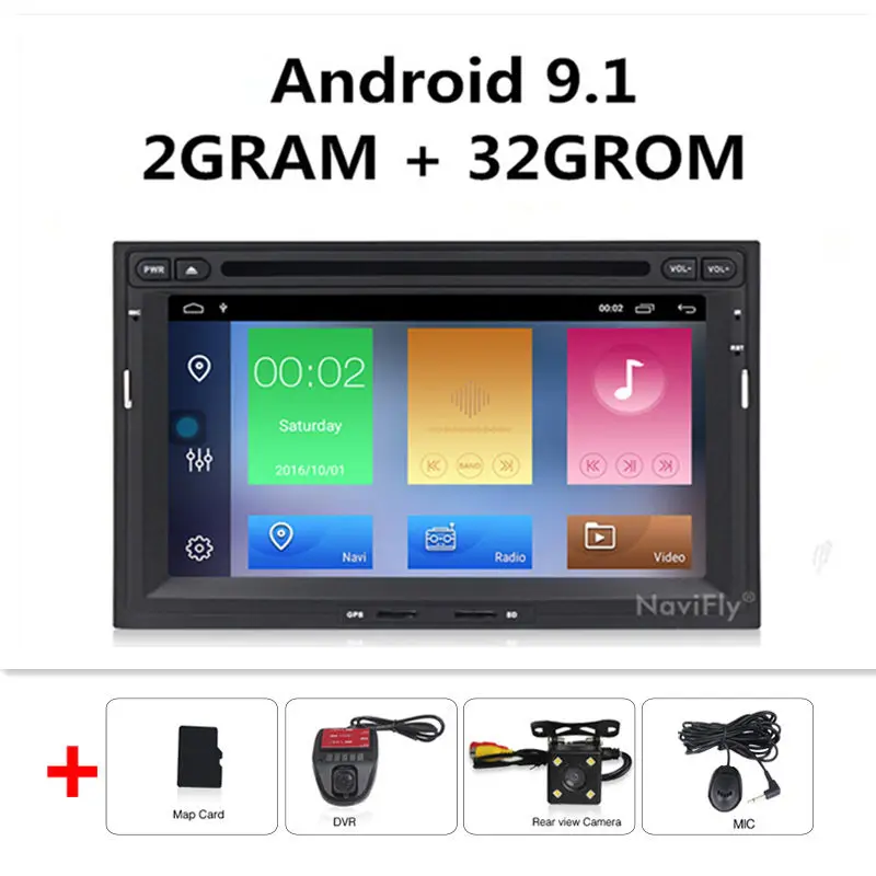 Car dvd Camera DVR 2din Android 9,1 автомобильный dvd мультимедийный плеер радио аудио для peugeot 3005 3008 5008 партнер Berlingo gps навигация FM RDS SD USB - Цвет: Car dvd Camera DVR