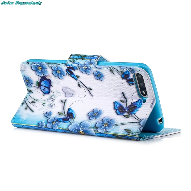 Чехол для Coque huawei Y6 2018 чехол СПС Prime случаев 3D Bling милый кот кожа флип