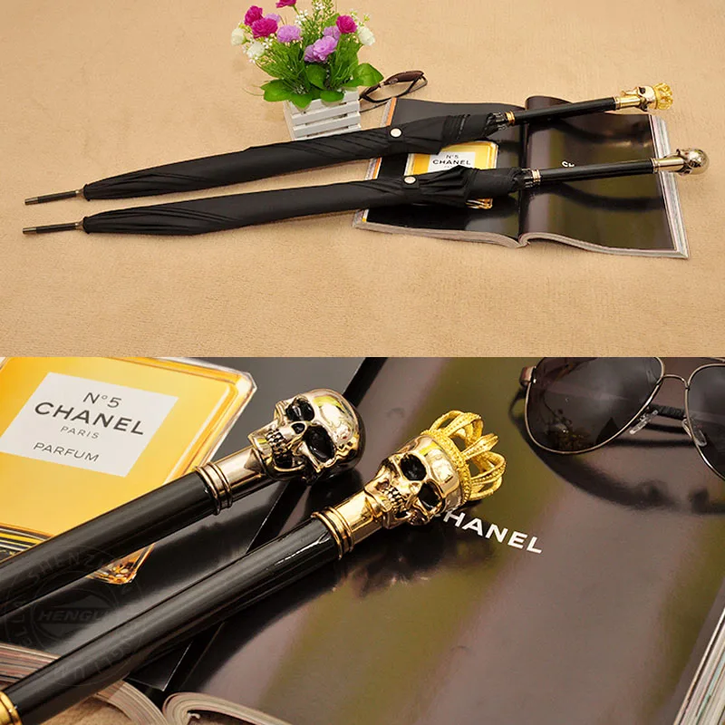 Бесплатная доставка Солнцезащитный черный клей-зонт с длинной ручкой в виде