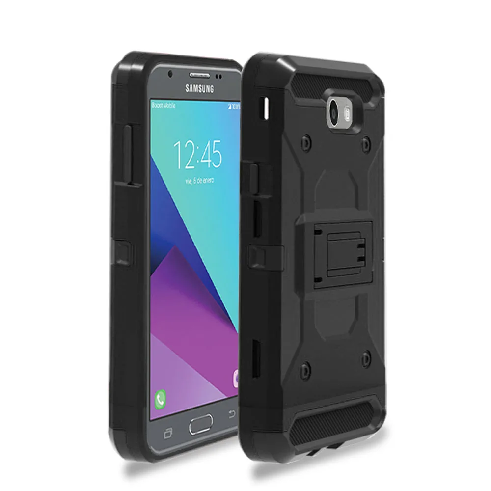 Сверхпрочный бронированный противоударный чехол с зажимом для ремня Samsung Galaxy J3