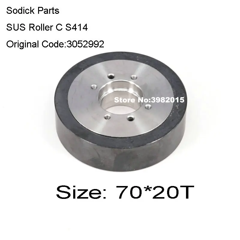 Sodick Parts Ceramic SUS Roller C S414 OD70*T20 mm Original Code 3052992 3052772 for Wire Cutting Sodick Machine