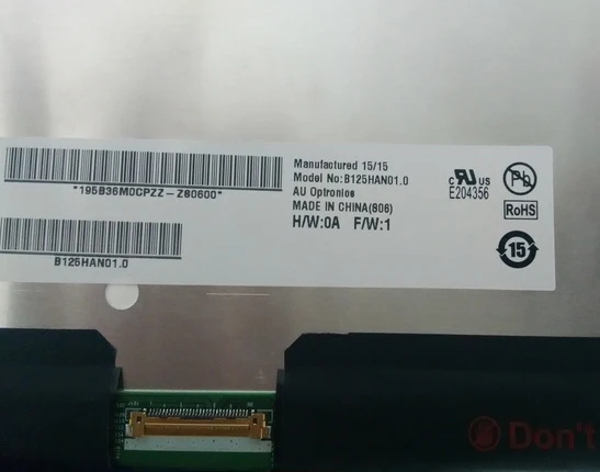 12.5 дюймов b125han01.0 ЖК-дисплей экран для ASUS Book T300 Chi трансформатор HD 1920*1080-Si TFT- |