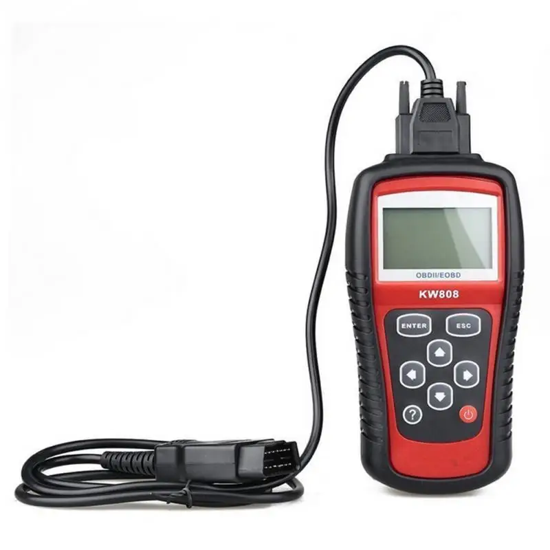 KW808 автомобильной диагностики неисправностей сканер тестер OBDII/EOBD код читателя