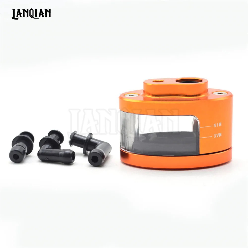 Orange Not Bracket Для honda Yamaha Kawasaki KTM мотоцикла Тормозная жидкость резервуар сцепления бак масляный жидкости чашки GSXR600 MSX125 TMAX 500 z750 z900 Z1000 - Цвет: Orange Not Bracket