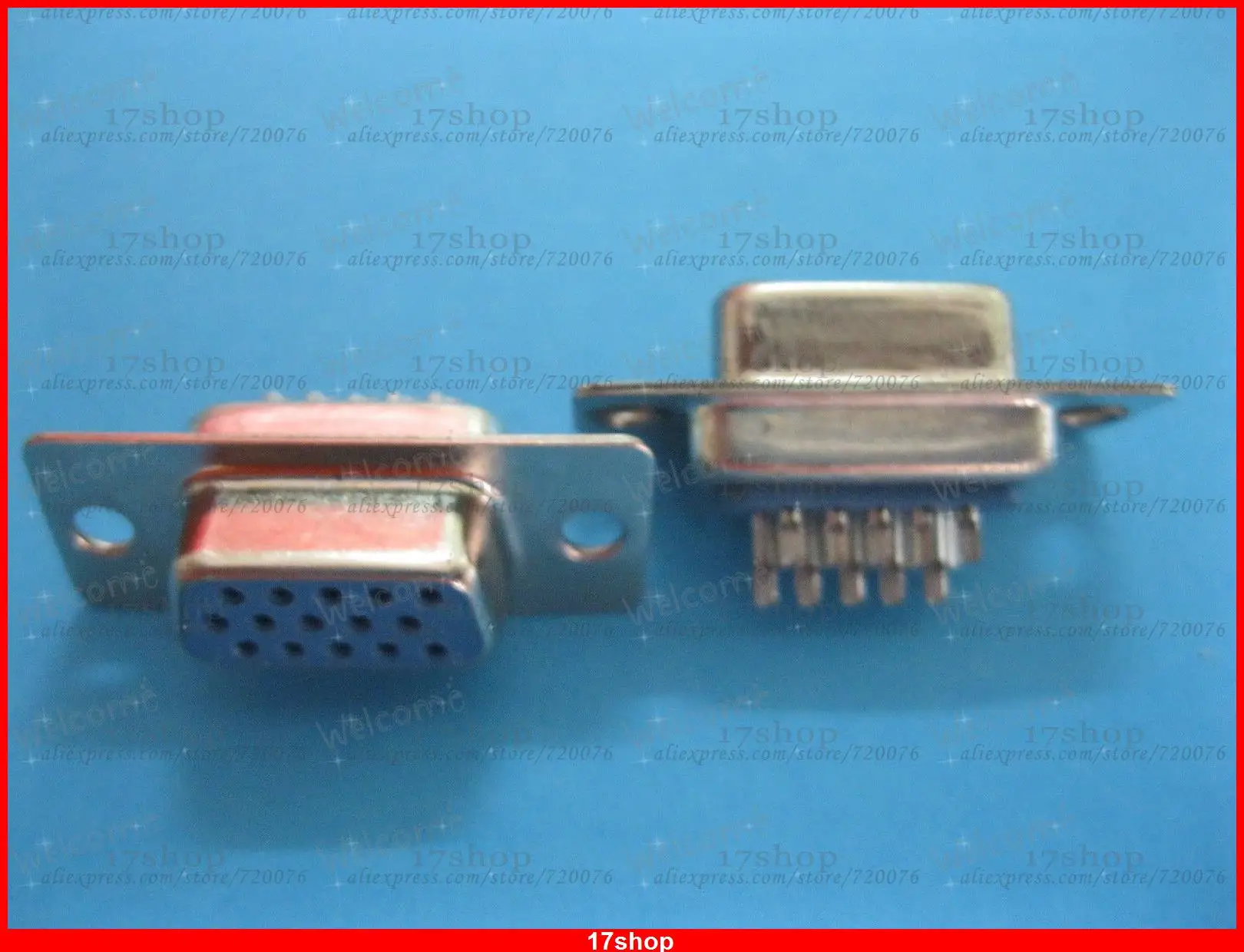 Фото Коннектор D-sub 15 pin Female 3 ряда, 30 шт. №2