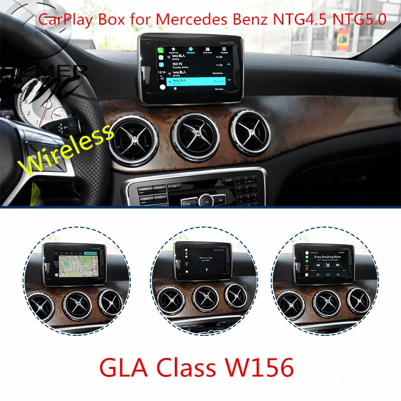 Бесплатная доставка Aftermarket Беспроводная смарт коробка Carplay для Mercedes Benz GL ML W166 GLAW156