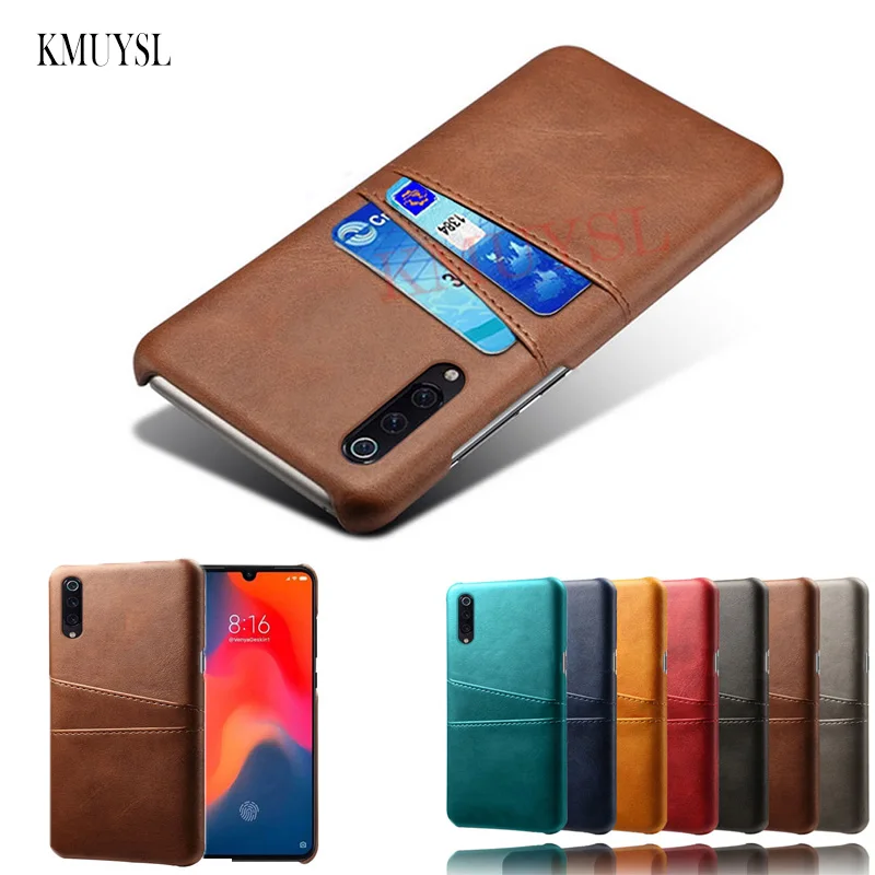 Кожаный держатель для карт чехол для телефона для Xiaomi mi 9 mi 9 SE жесткий кошелек чехол для Xiaomi mi 8 Lite mi 8 SE чехол бизнес Fundas Coque