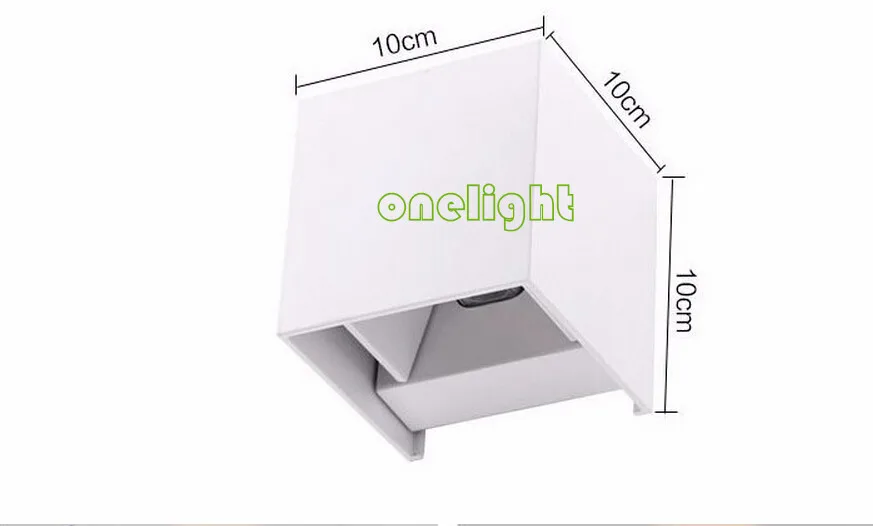Светодиодные уличные настенные лампы COB 6 Вт теплый белый холодный свет 2x3