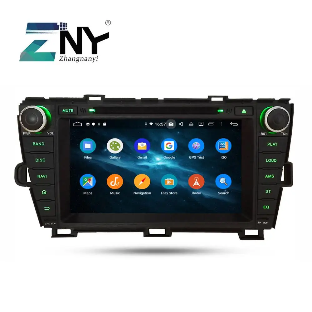 " ips 2 Din Android 9,0 автомобильный стерео gps для Toyota Prius 2009 2010 2011 2012 2013 DVD компактное минирадио Wi-Fi и радио навигации резервного копирования Камера