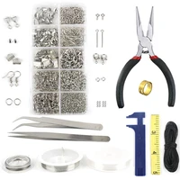 10 grids single ringlobster clasptail chainclip buckle necklace jewelry making materials supplies iron repair tool sets