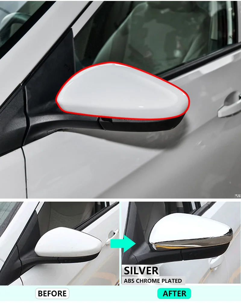 Для Chevrolet Нью-Парус Роскошные Chrome Зеркало заднего вида Крышка 2015 2016 2017 2018 парус 3