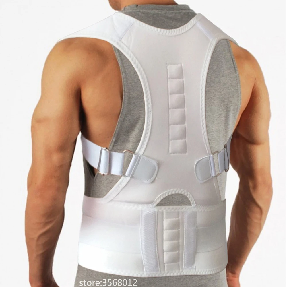 

Magnetic Posture Support Corrector Back Pain Double Pull Strap Lower Belts Brace Shoulder Posture Correcter Support Brace Belt