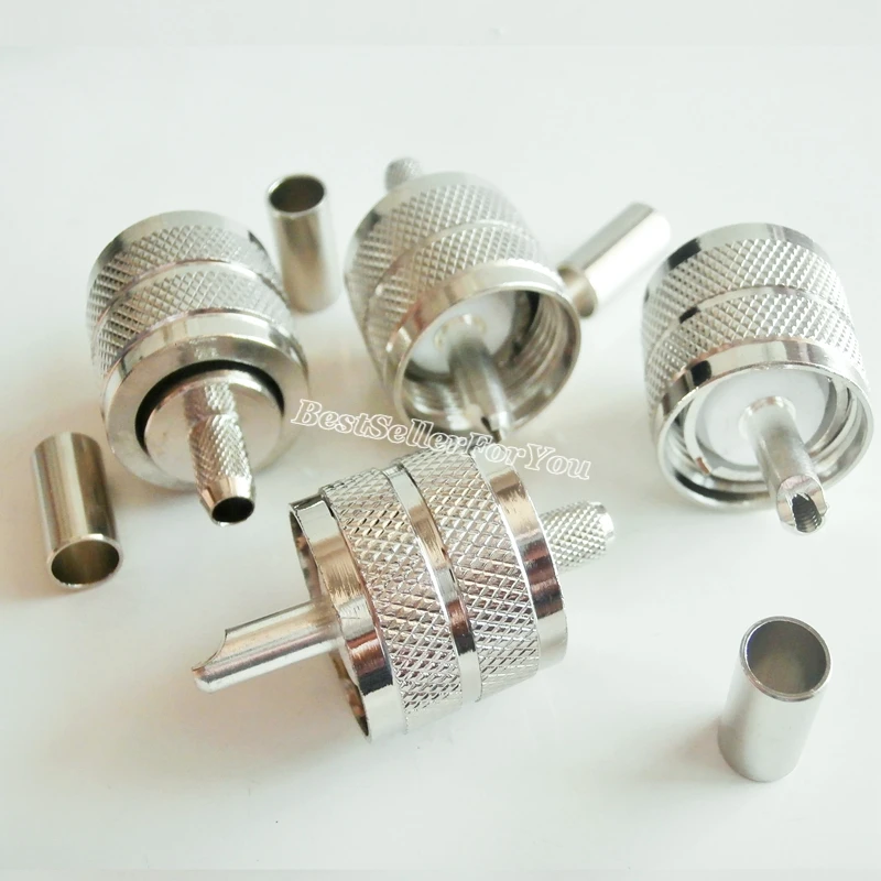 10 шт. зажимы для кабеля RG58 RG142 LMR195|plug connector|plug maleplug m |