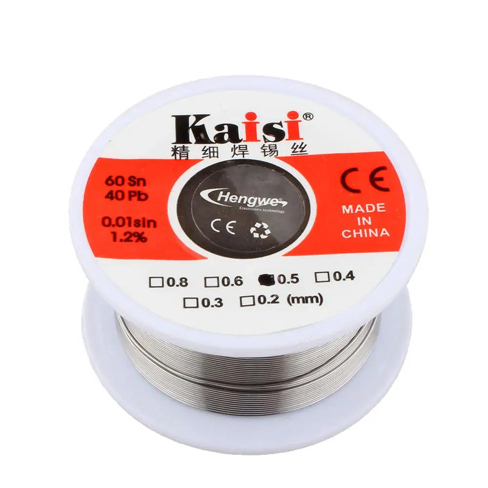 

50g Tin Lead Rosin Core Solder Soldering Wire Roll Phone Computer Repair Welding Tools Sn60/Pb40 Flux 1.2% 0.5mm