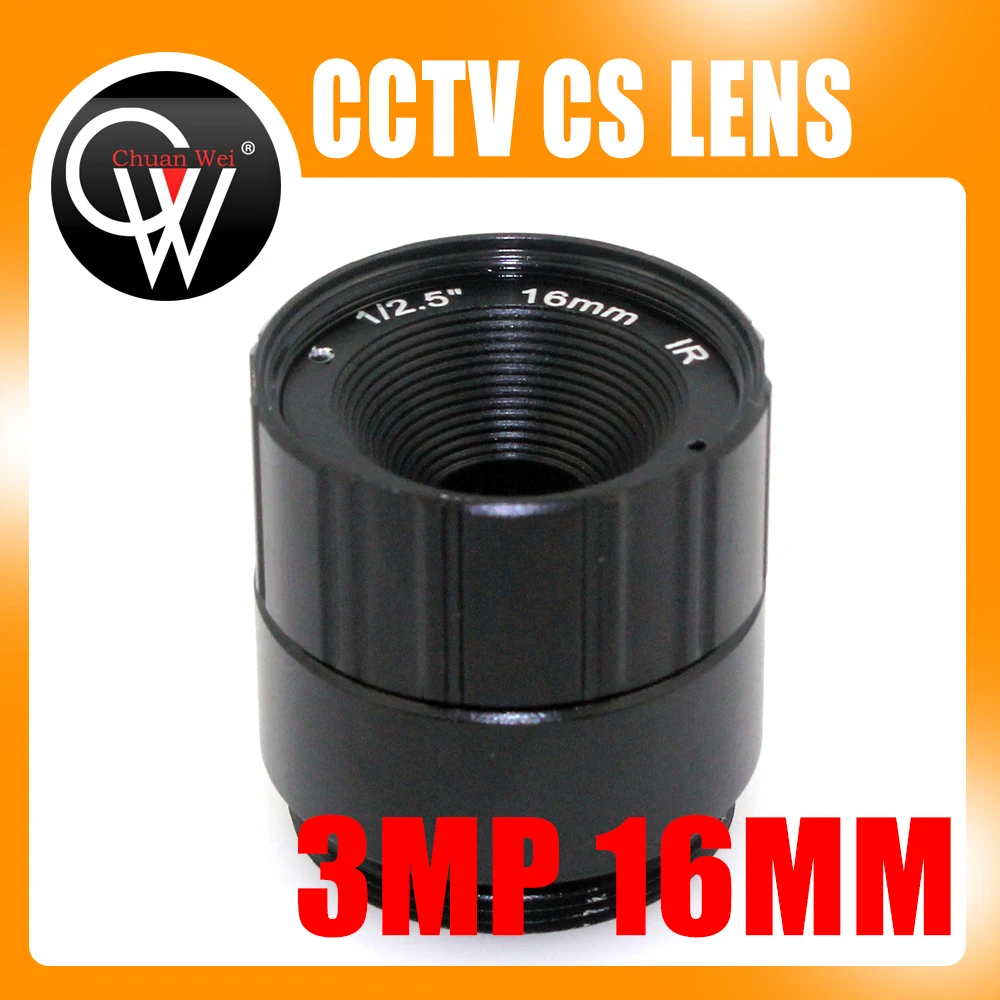 Новый фиксированный объектив 16 мм 1/2 5 &quotF1.4 IR 3MP CS для камеры видеонаблюдения