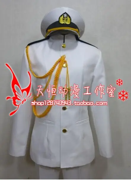 Аниме Костюм Kantai Коллекция teitoku T Admiral униформа для косплея