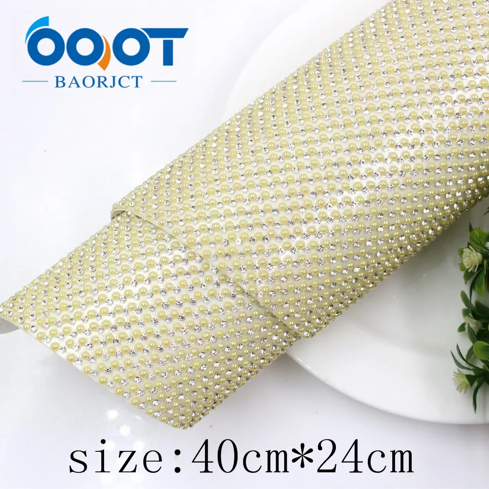 OOOT BAORJCT I-19516-1202, размер 40 см* 24 см, 1 шт., сплошной цвет, горячее сверление, блестки, DIY головной убор, украшение для свадебной вечеринки