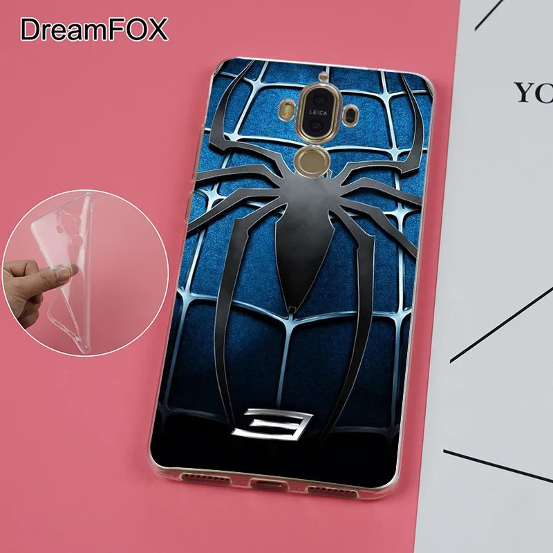 Dreamfox K207 Человек-паук 3 синий груди Мягкие TPU силиконовый чехол для Huawei Коврики G 7 8 9