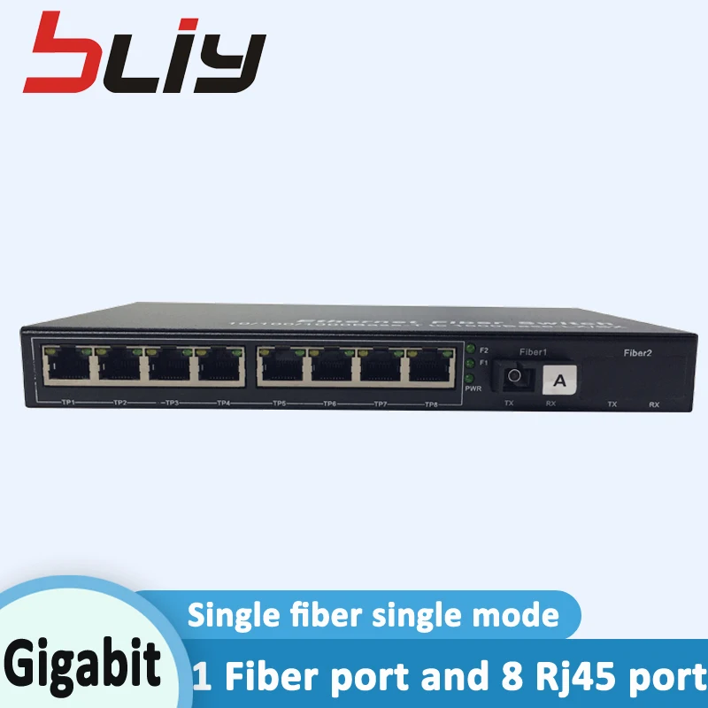 Bliy shenzhen 1000 м волоконный коммутатор 8 портов 20 км ftth olt mikrotik медиаконвертер ethernet