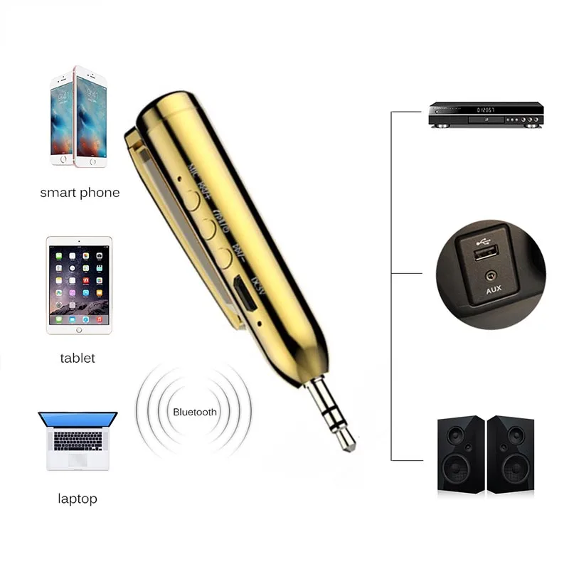 Digitalboy bluetooth 3.5 мм аудио приемник адаптер aux in/AUX Выход Беспроводной автомобильный