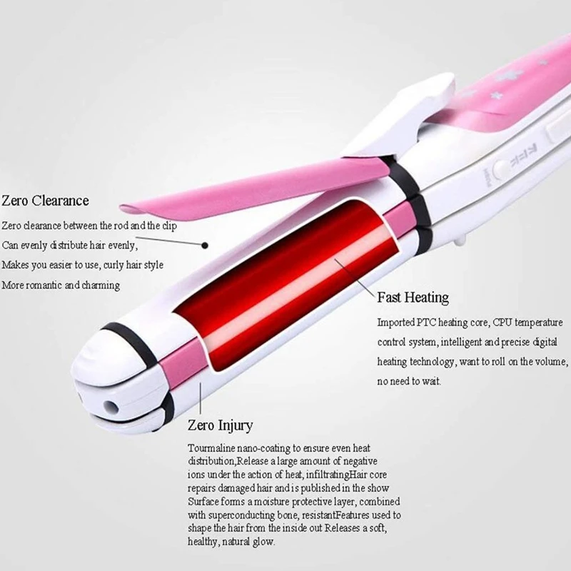 Щипцы для завивки волос Sonax Pro многофункциональные плойки с гофрированными