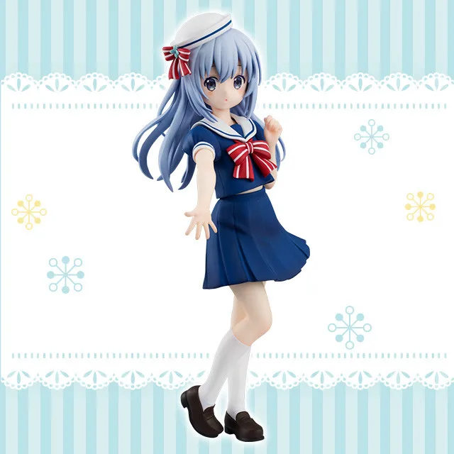

Japanese original anime figure Kafuu Chino Would you like some rabbits today action figure collectible model toys for boys