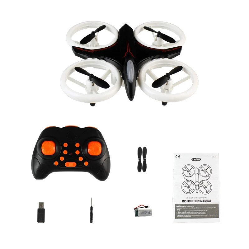 JJRC HY158 мини Дрон Altitute Hold Квадрокоптер с гироскопом ночник RC вертолет 2 4 г 6 оси