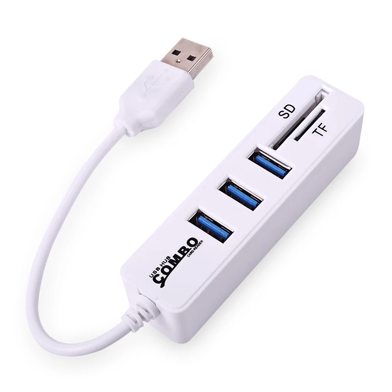 EASYIDEA мини USB комбинированный концентратор 2 0 3 порта + кардридер портативный usb хаб