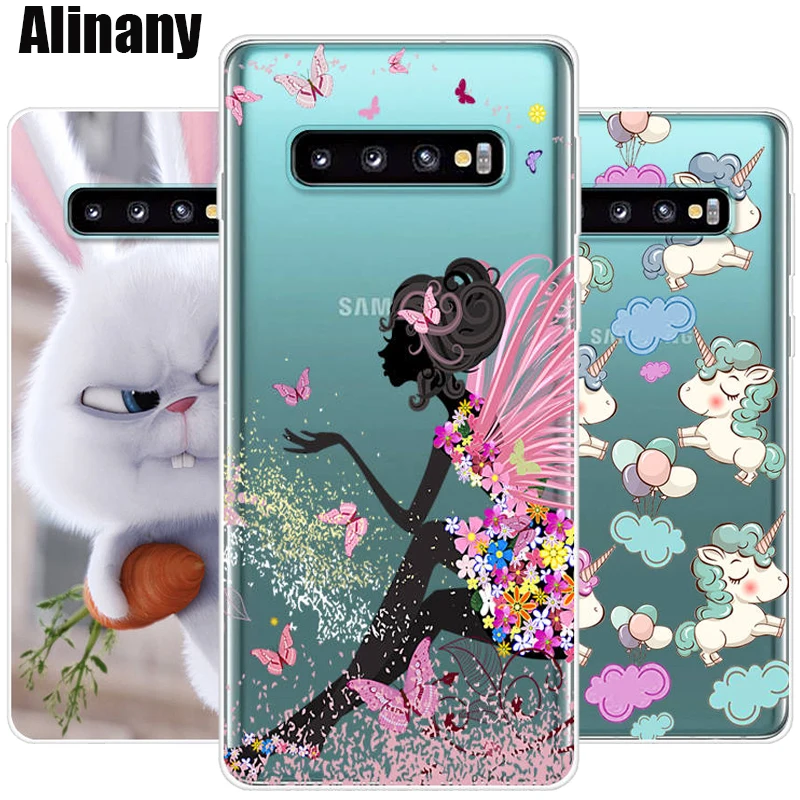 Чехол для Samsung Galaxy S10 мягкая задняя крышка из ТПУ чехол телефона S10e S 10 e Plus S10Plus