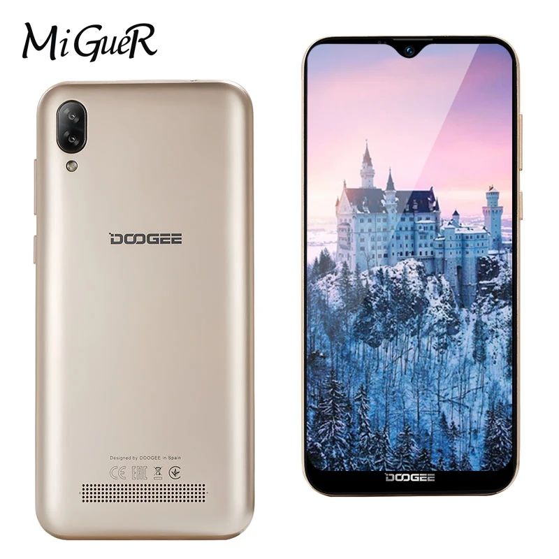 DOOGEE Y8c 6 1 дюймов Android 8 19:9 в виде капли воды экран LTPS смартфон MTK6580 ГБ Оперативная