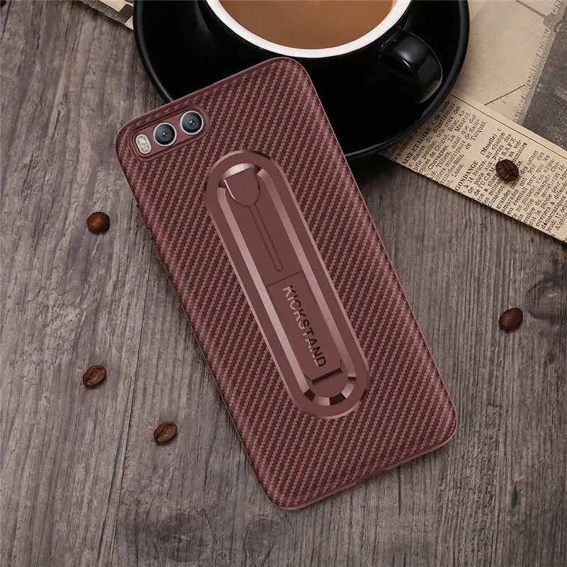 Millet 6 Mobile Phone Shell Carbon Fiber Red Rice Note6pro Invisible Bracket 5X Silicone Note4X Protective Cover |