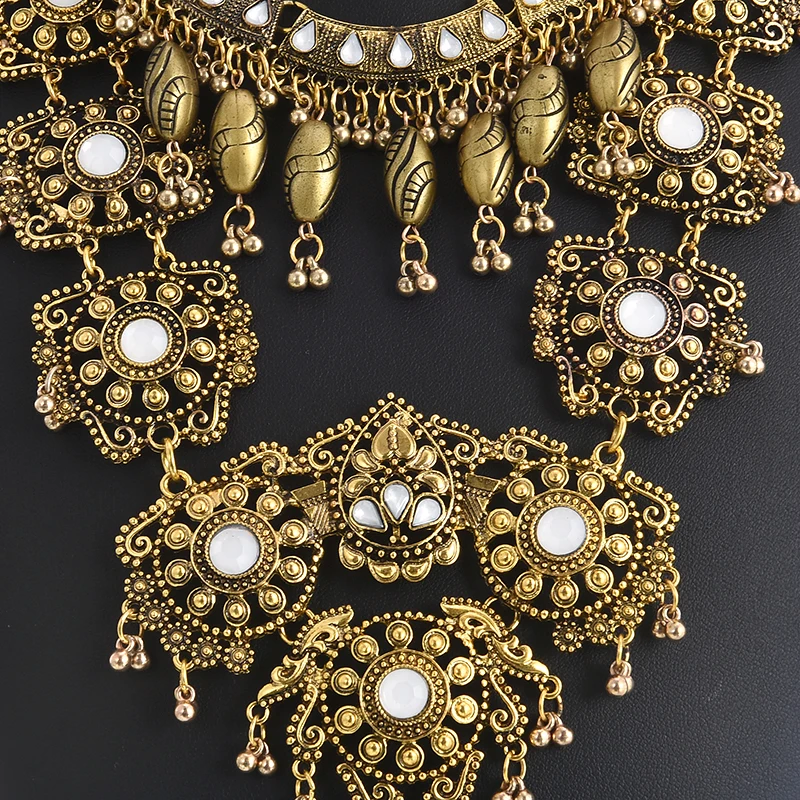 ZHINI Fashion Style Luxury Maxi Necklaces &amp Pendants Vintage Collar Bohemian Statement Collier Female Jewelry | Украшения и