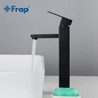 Смеситель для раковины Frap, черный смеситель для раковины для ванной комнаты, смеситель из нержавеющей стали для горячей и холодной воды, смеситель для раковины Y10170-1
