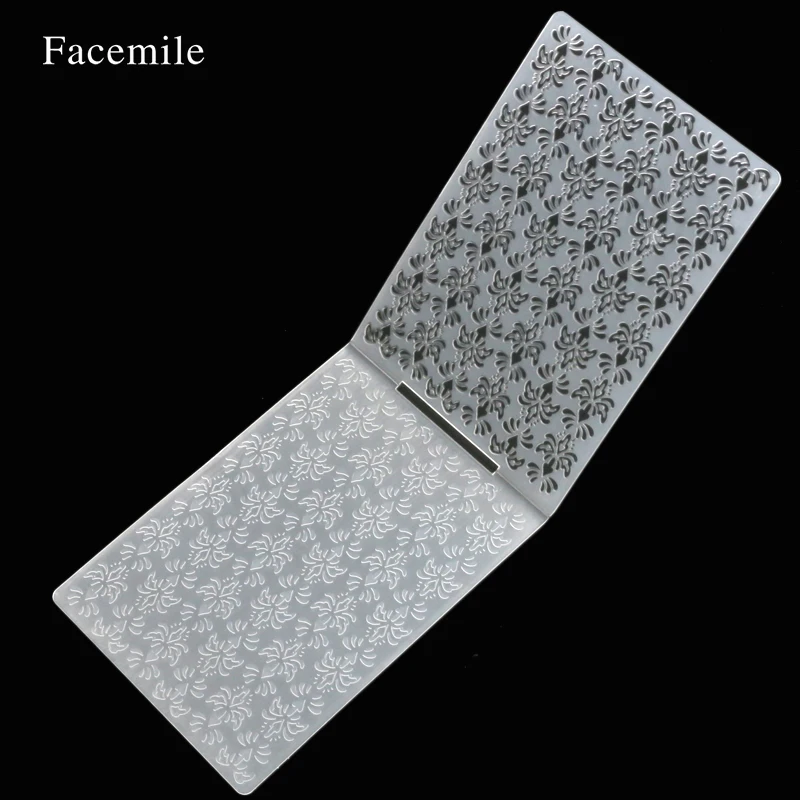 1 шт. красивый цветочный узор пластиковые папки для тиснения DIY ремесло