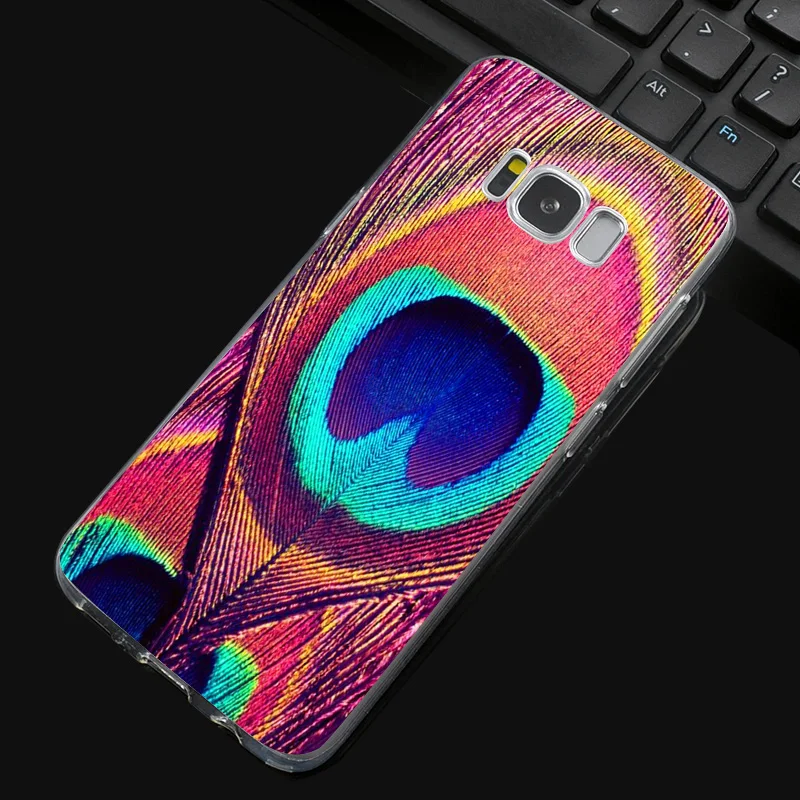 DREAMFOX N173 Павлин Мягкий силиконовый чехол из ТПУ для samsung Galaxy Note S 3 4 5 6 7 8 9 Edge Plus Grand