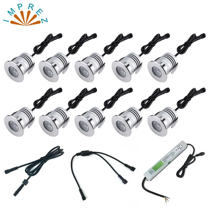 3W led подземный свет IP68 12V напольный утопленный Точечный светильник подъездный