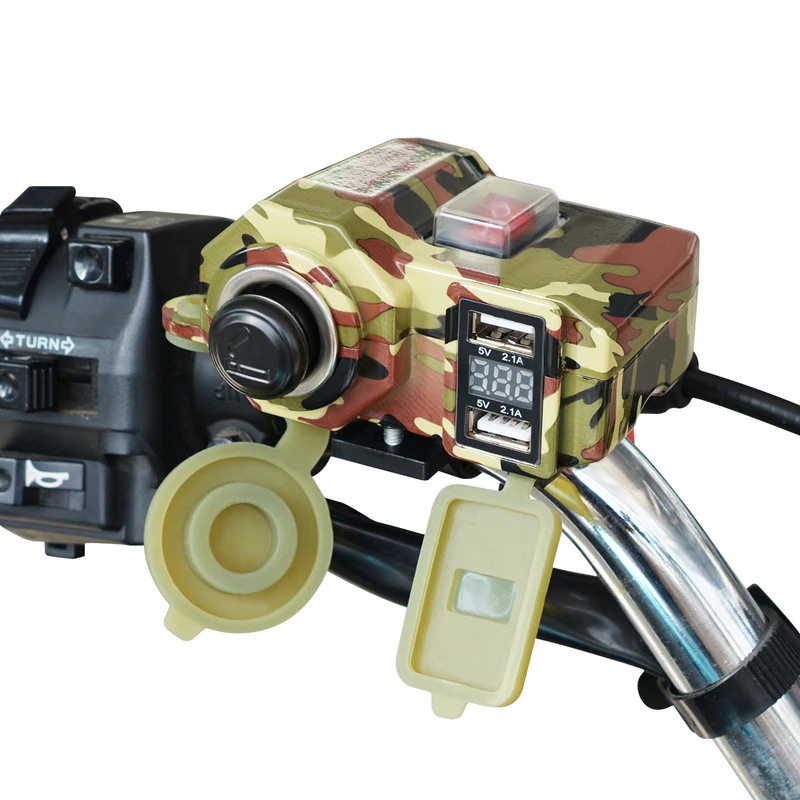 Зарядное устройство MotoLovee с двумя USB портами 5 В/2 1 А камуфляжный