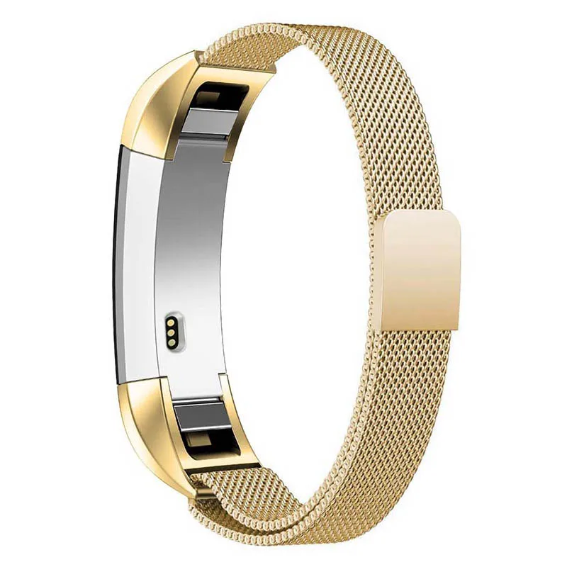 Золотой Withings стальной браслет Для Fitbit Alta HR/часы Alta band Миланский Браслет Регулируемый магнитный ремешок высокого качества - Цвет ремешка: Золотой