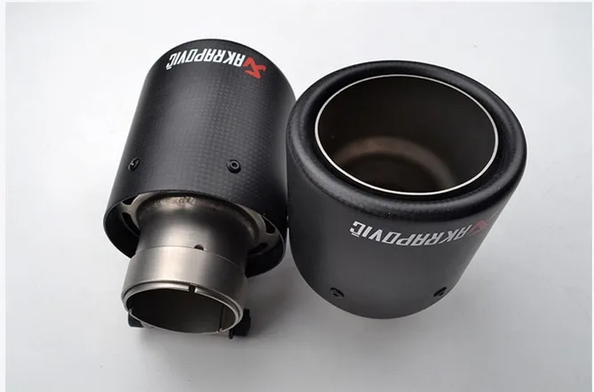 Inlet51/54/57/60/63/80 мм outlet76/89/101/114 для АК AKRAPOVIC углеродного волокна выхлопная труба